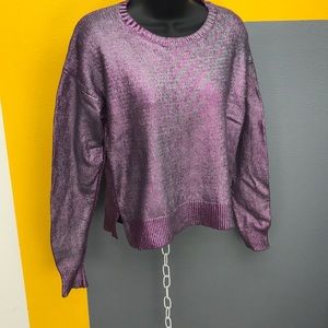 Hot Topic Iridescent Purple/pink sweater